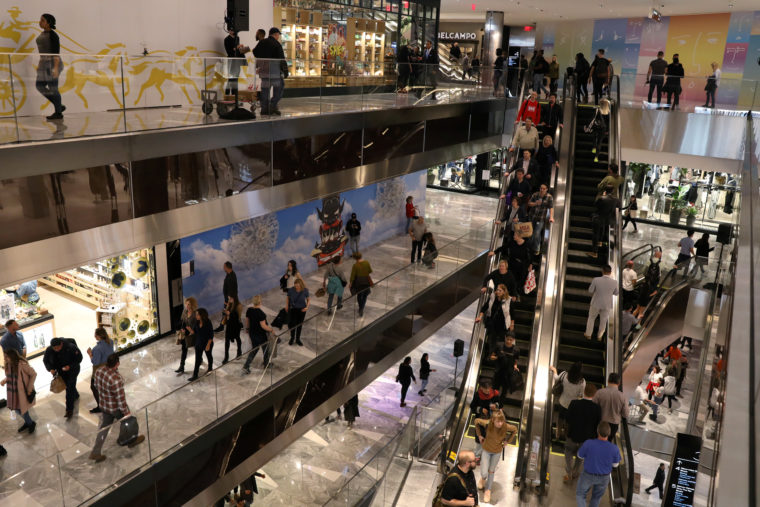 ニューヨークのショッピングセンター