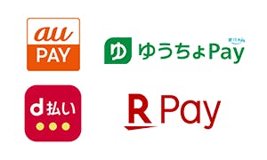 aupay ゆうちょpay d払い rpay