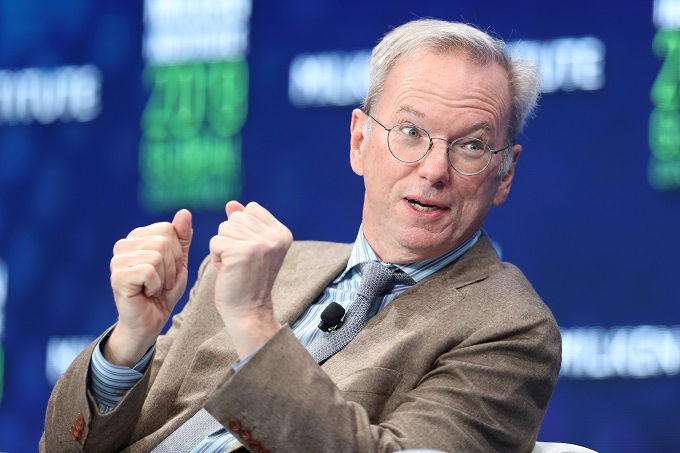 グーグル元ＣＥＯのエリック・シュミット氏。