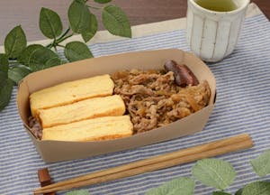 ローソン紙製容器のお弁当を発売