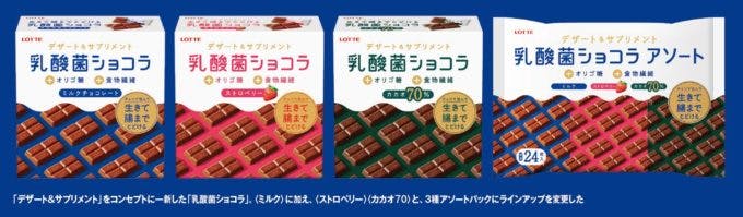 ロッテ「乳酸菌ショコラ」リニューアルパッケージ