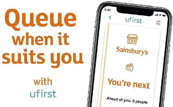 セインズベリーのレジの行列に並ぶ必要のない順番待ちアプリ「ユーファースト」