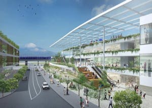 相鉄グループが横浜・ゆめが丘駅前に開発をする、大規模商業施設の完成イメージ