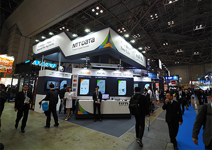 NTTデータブースの様子