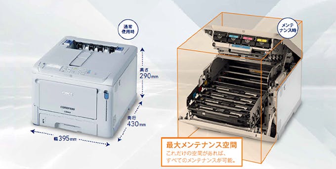 限られた空間でも場所ととらない