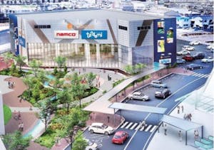 フジの大型SC「エミフル」別棟アスレチック施設「ドンデミ」の完成イメージ図