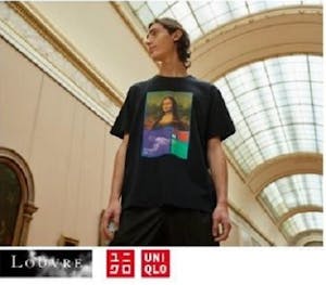 ユニクロとルーブル美術館がコラボしたTシャツ