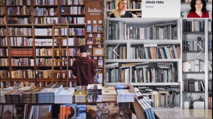 各自に本棚のシェアを呼びかけ、バーチャル上でその本棚から書籍を選べばECで買える仕組みを作り、売上が急増したハンガリーの書店『ライターズショップ』