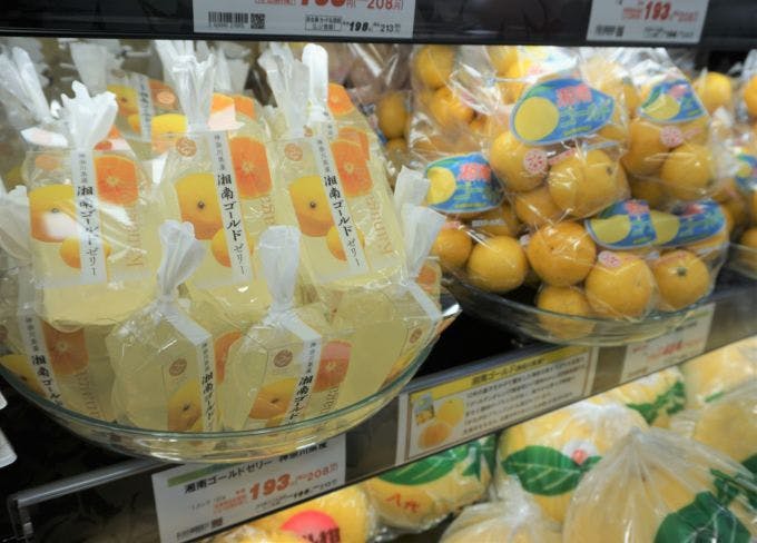 神奈川県産のブランド柑橘「湘南ゴールド」の商品を複数揃える