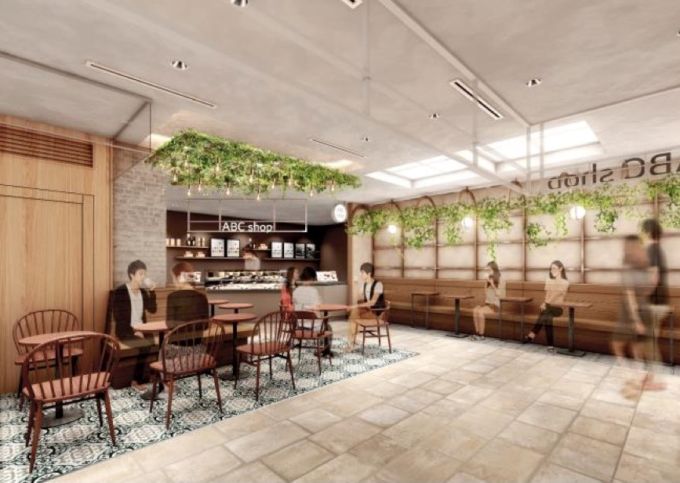 「大名古屋ビルヂング」内「大名古屋マルシェ」に出来る飲食と休憩エリアの完成イメージ