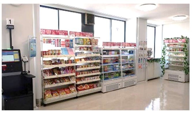 マックスバリュ西日本が広島微笑専門学校校内に出店したキャッシュレス決済専用の無人店舗