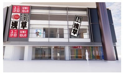 「ユニクロ浅草店」完成イメージ