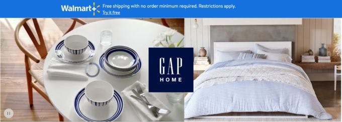 ウォルマートが取り扱う「GAP HOME」