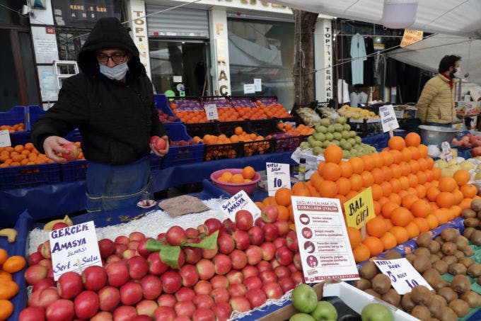 イスタンブールの市場