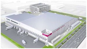 マックスバリュ西日本の複合型プロセスセンター「岡山総合プロセスセンター」完成イメージ