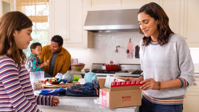 米CVSファーマシーの有料会員への当日無料配送サービスのイメージ