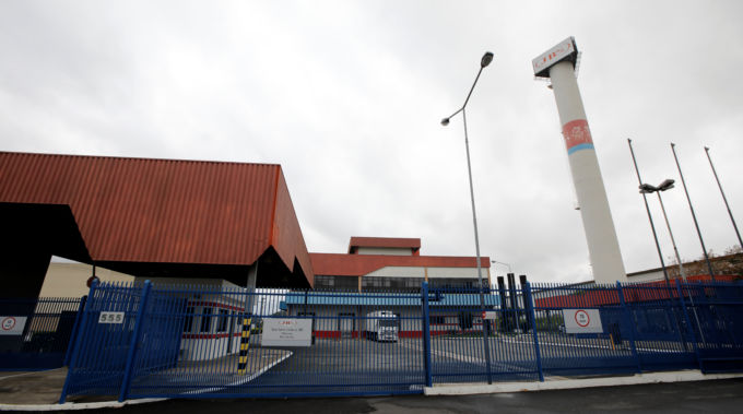 ブラジル・ジュンディアイ市にあるＪＢＳ工場の前景