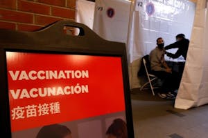米のコロナワクチン接種会場