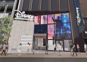 東京新宿にオープンするディズニーストアの旗艦店の完成イメージ
