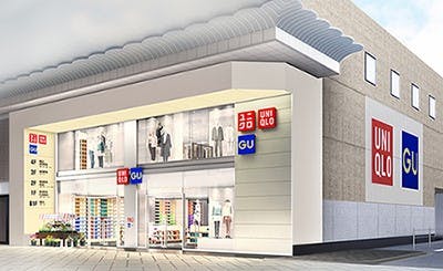 ユニクロ心斎橋店のイメージ図