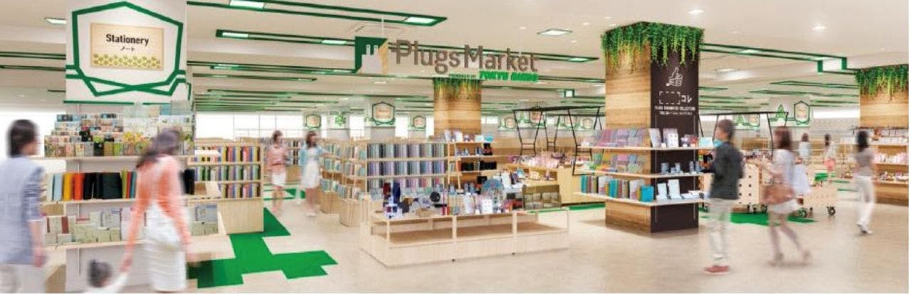 「ゆめタウン下松」に開業する、東急ハンズの新業態「プラグス　マーケット」の完成イメージ