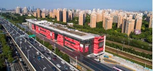 三井不動産が上海の駅ビルにオープンさせる「三井ショッピングパーク　ららステーション上海蓮花路（レンファールー）」の完成イメージ