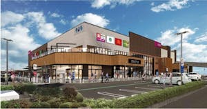 名古屋市にオープンするイオンリテールの都市型ショッピングセンター「そよら上飯田」の完成イメージ
