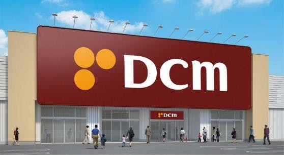 DCMの新ロゴマークの店舗外観イメージ