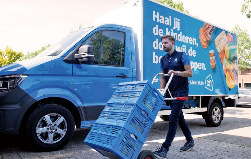 アルバート・ハインのトラックと配達員