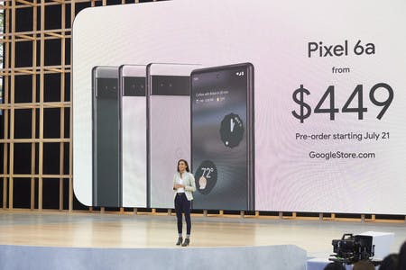 米グーグルが７月に発売するスマートフォン「ピクセル　６ａ」