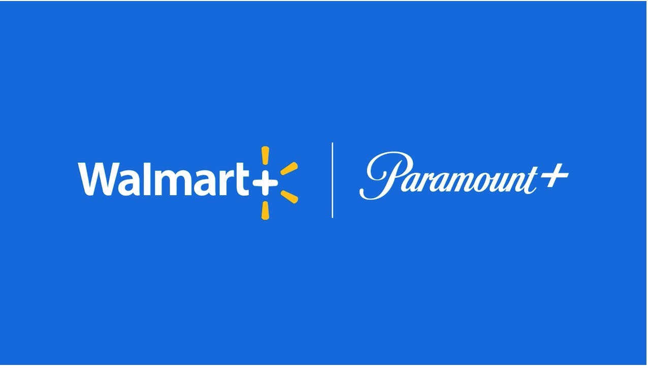 「ウォルマート」と「パラマウント+」のロゴ