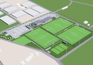 カインズ「前橋市サッカー場(仮称)」のイメージパース