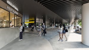 相鉄本線星川駅と天王町駅の高架下にオープンする「星天qlay」Bゾーンのイメージ