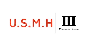 「U.S.M.H」と「みんなの銀行」のロゴ