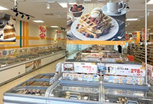 「みんなの業務用スーパーリンクス　安積店」（福島県郡山市）の冷凍スイーツ売場