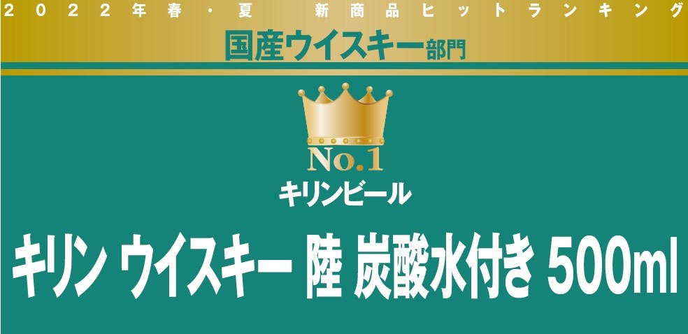 2022年春・夏　新商品ヒットランキング　国産ウイスキー部門