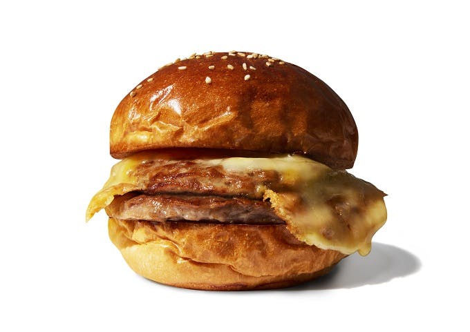 モスバーガーのチーズバーガー専門店「mosh Grab'nGo」の「＃Burger01〈2種のチーズ〉」