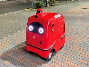 東武ストアが実証実験で使用する自動配達ロボット「デリロ」