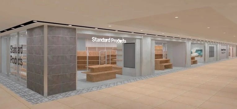 東京駅八重洲地下街に出店する大創の「Standard Products by DAISO ヤエチカ店」の店舗イメージ