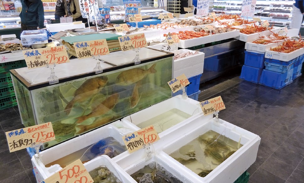 バローの鮮魚売場