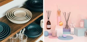 「スタンダードプロダクツ」(左)と「スリーピー」の商品イメージ