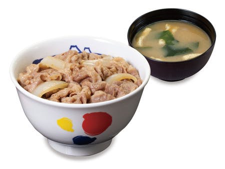 牛丼チェーンの「松屋」が値上げする「牛めし（並盛）」