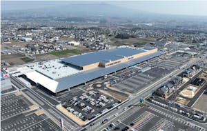 建設工事中の「ジョイホンパーク吉岡」外観