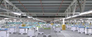 クロガーがオカドと開発を進めている自動フルフィルメントセンターの内部