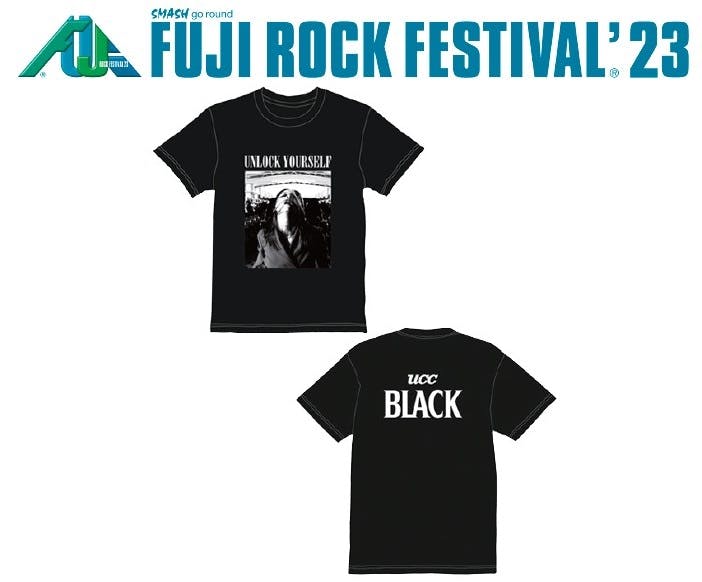 ロックフェスFUJI ROCK FESTIVAL’23で配布する、UCCオリジナルTシャツ