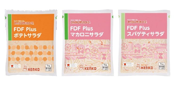 「FDF Plus」より、ポテトサラダ、マカロニサラダ、スパゲティサラダ