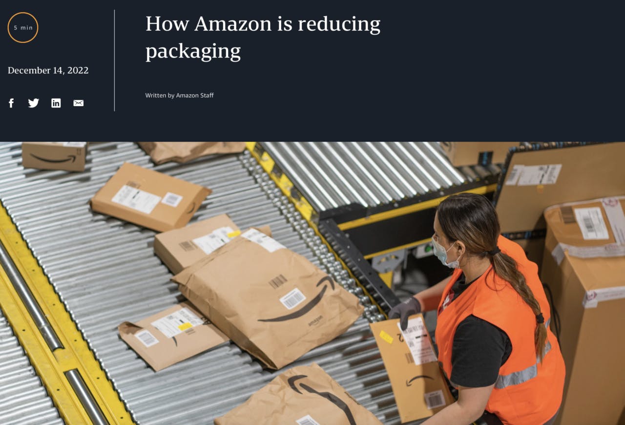 アマゾンのパッケージ改革（出典：米Amazon.com）