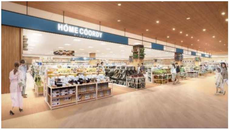 イオン船橋店のホームコーディ売場（アイキャッチ用）