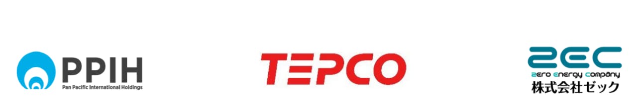 PPIH、TEPCO、ゼックのロゴ
