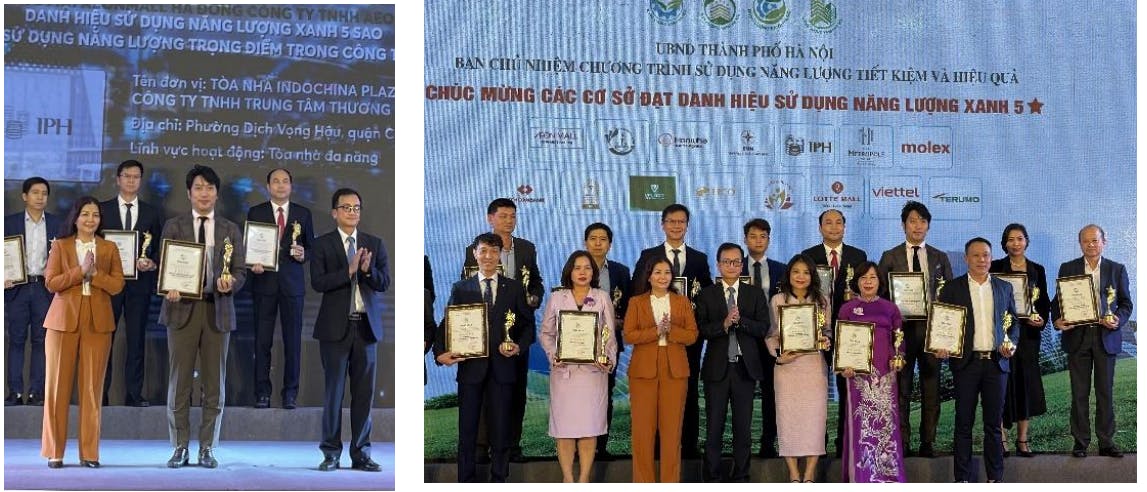 「Building using Green Energy in HANOI 2023」授賞式の様子